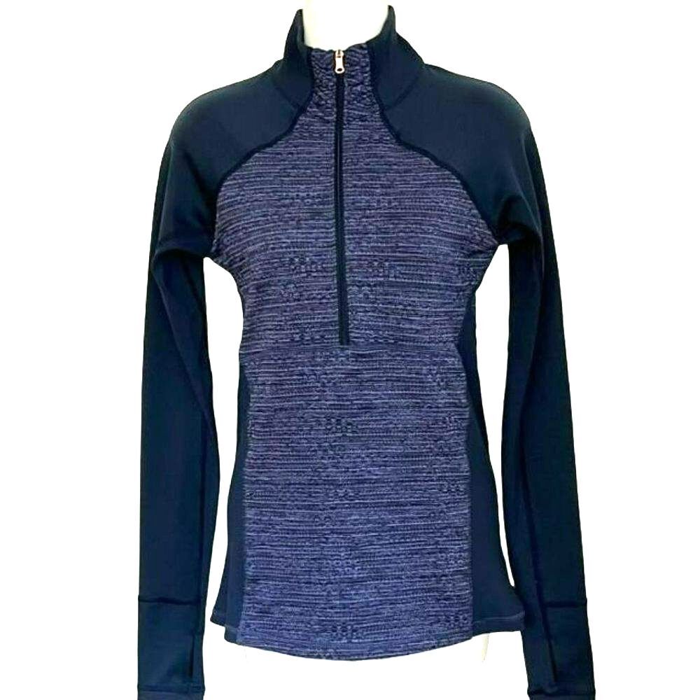 CALIA by CARRIE UNDERWOOD BLUE HALF ZIP WORKOUT TOP SIZE SMALL